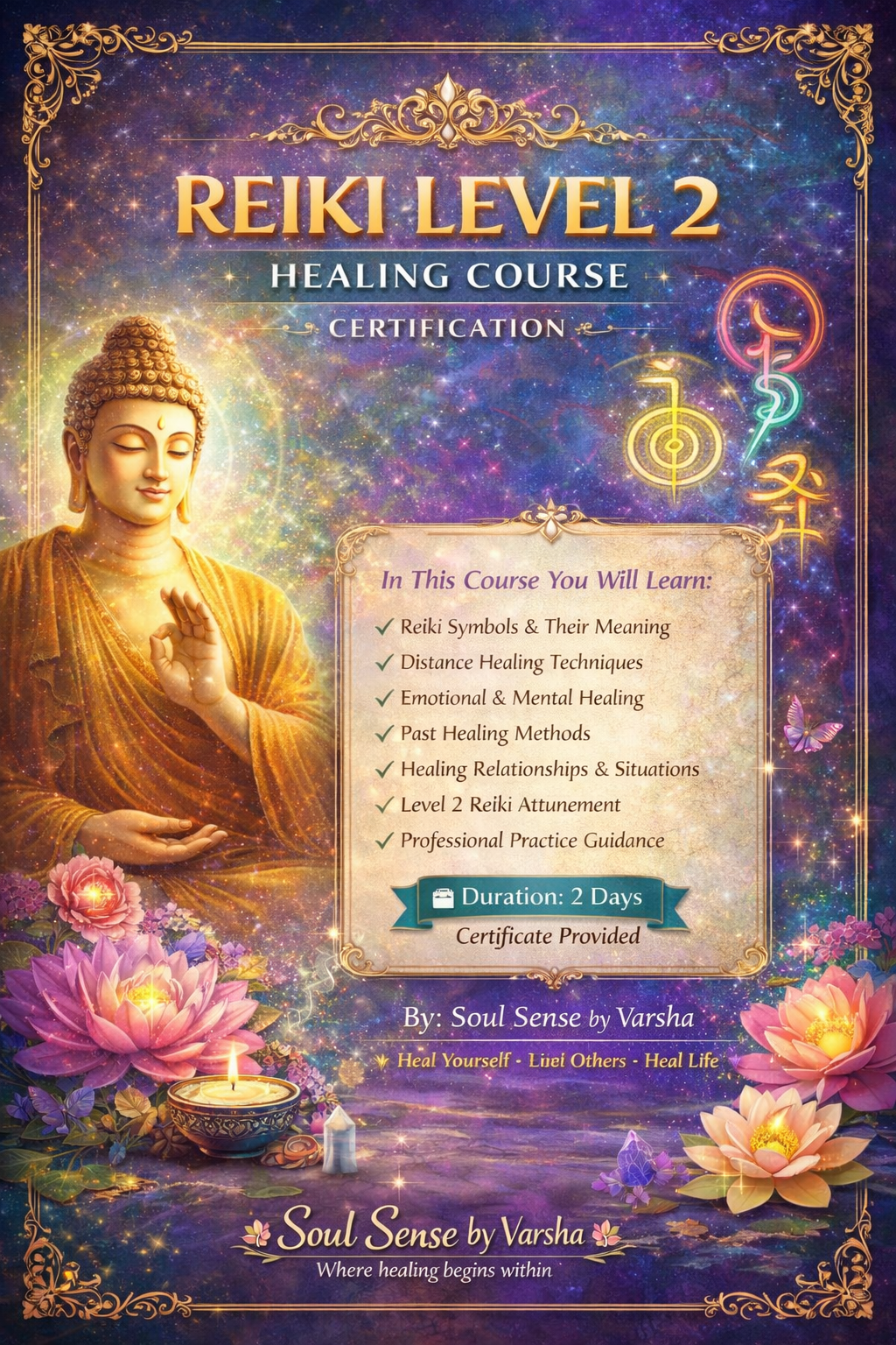 Usui Reiki Healing Level 2 Certification