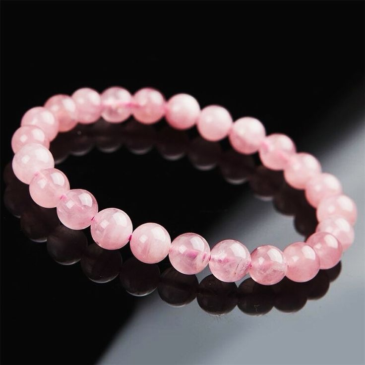 Rose quartz crystal bracelet 
