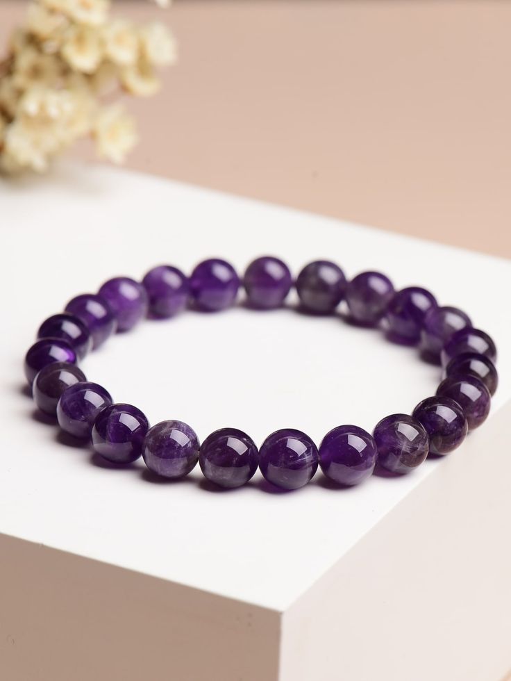 Amythist crystal bracelet 