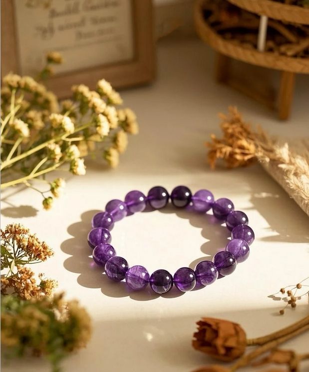 Amythist crystal bracelet 