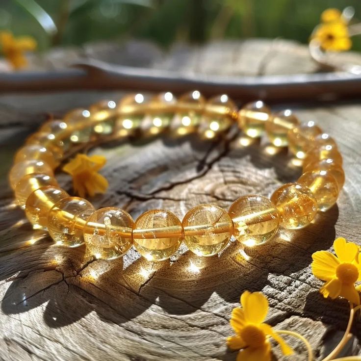 Citrine crystal bracelet 